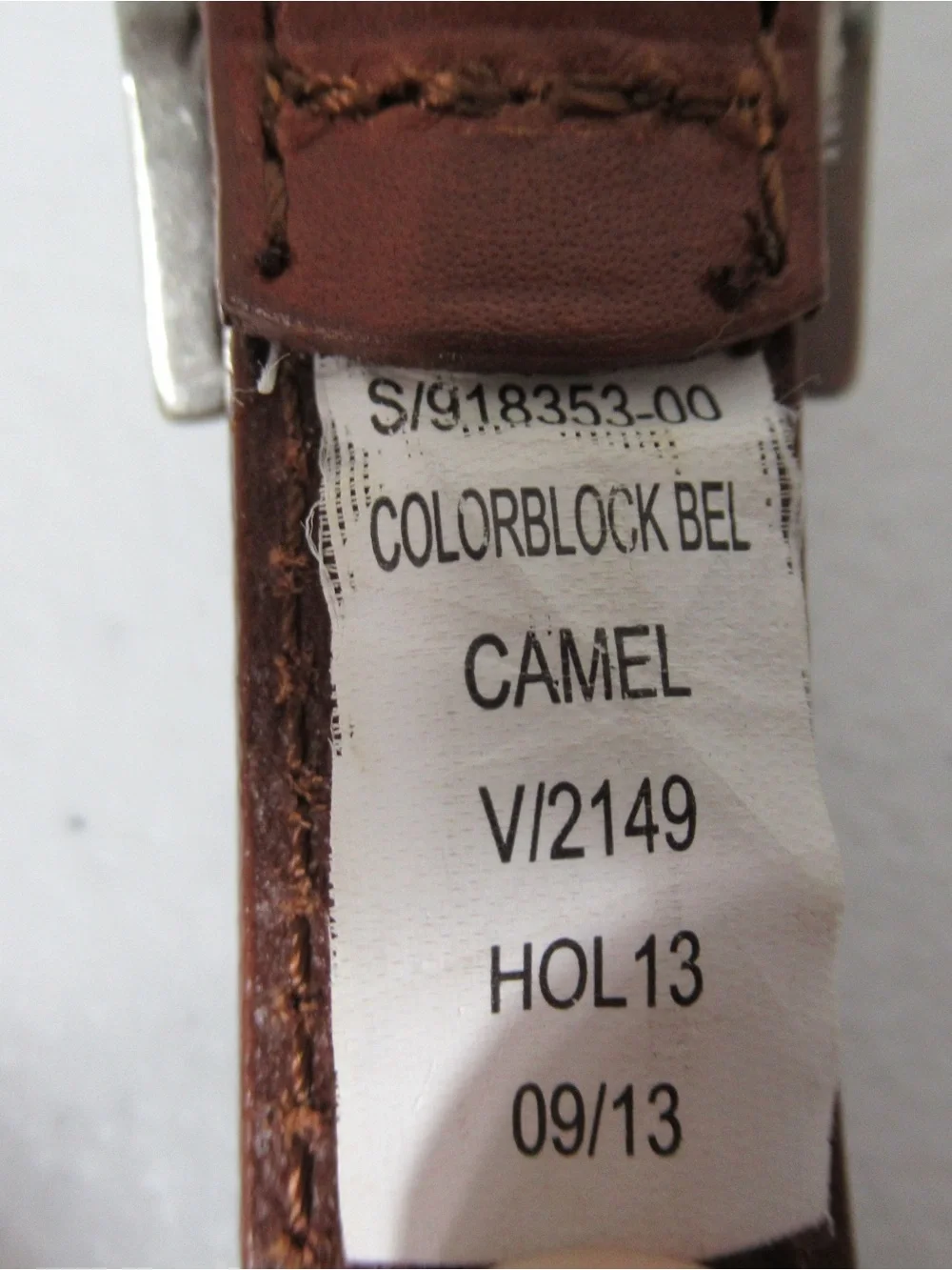 Gap Colorblock Pink and Brown Leather Belt Size Small
